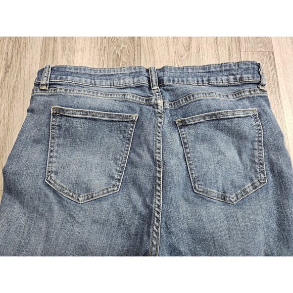 Pistola Jeans Womens 33 Medium Wash Distressed Ankle Zip Hem Stretch Pants - Picture 3 of 13